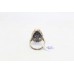 Oxidized Ring Silver 925 Sterling Women's Purple Zircon & Marcasite Stone A576